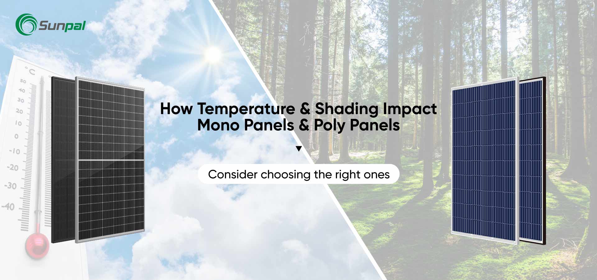 Température et ombrage : impact sur les panneaux mono ou poly